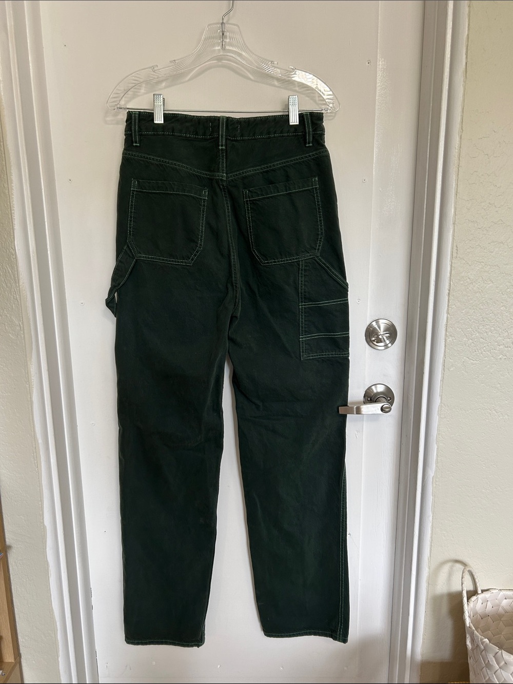 PacSun Dark Green Straight-Leg Pants - Picture 2 of 5